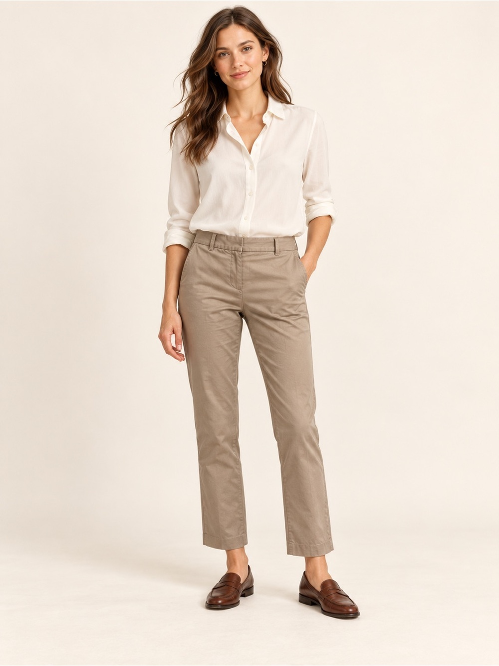 J.Crew Stretch City Fit Khaki Pants Women’s Size 00
